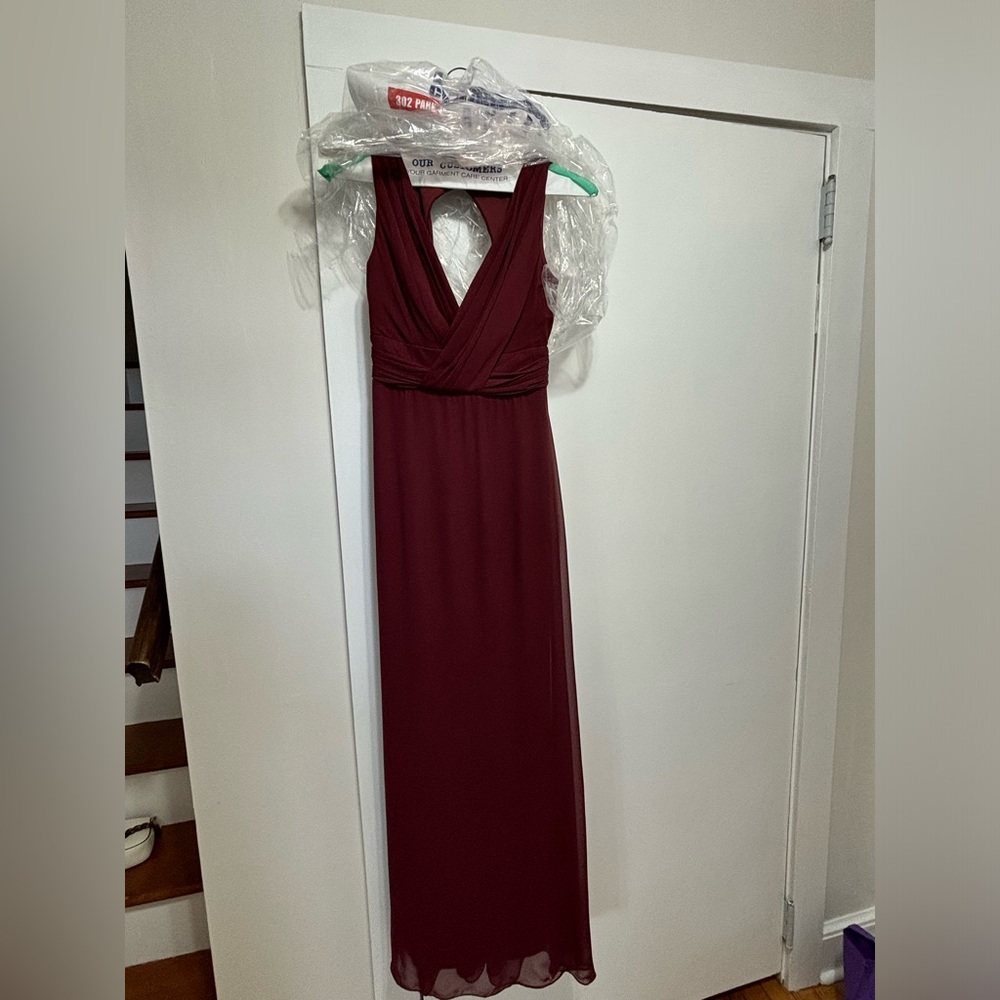 Worn once!! BELLA bridesmaid dress in Cabernet
